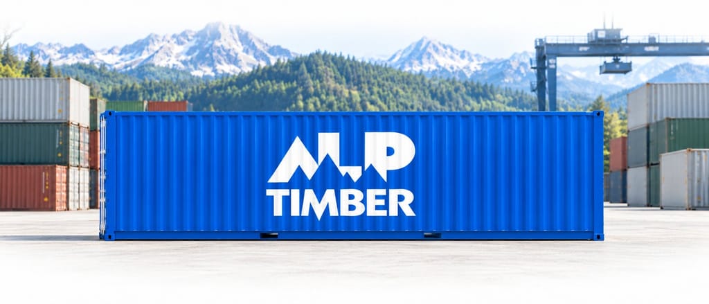 Alp Timber container for sea freight