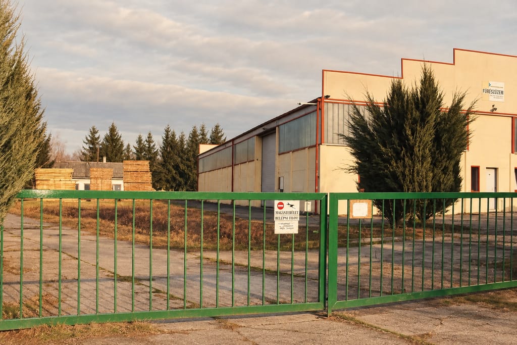 The entrance