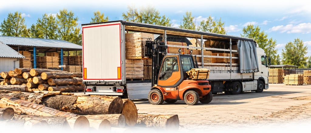 Timber loading in Tinca